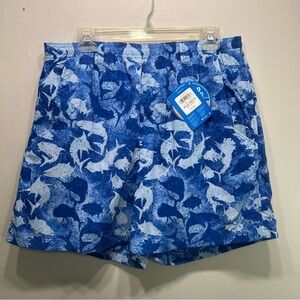 NEW Columbia Men's M Shark PFG Super Backcast Water Swim Trunks Shorts UPF 50